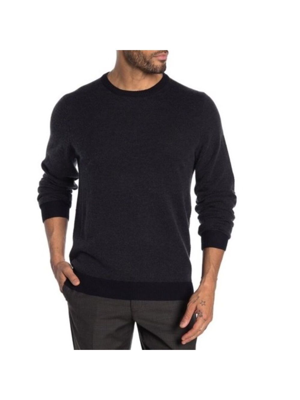 Toscano Crew Neck Long Sleeve Sweater